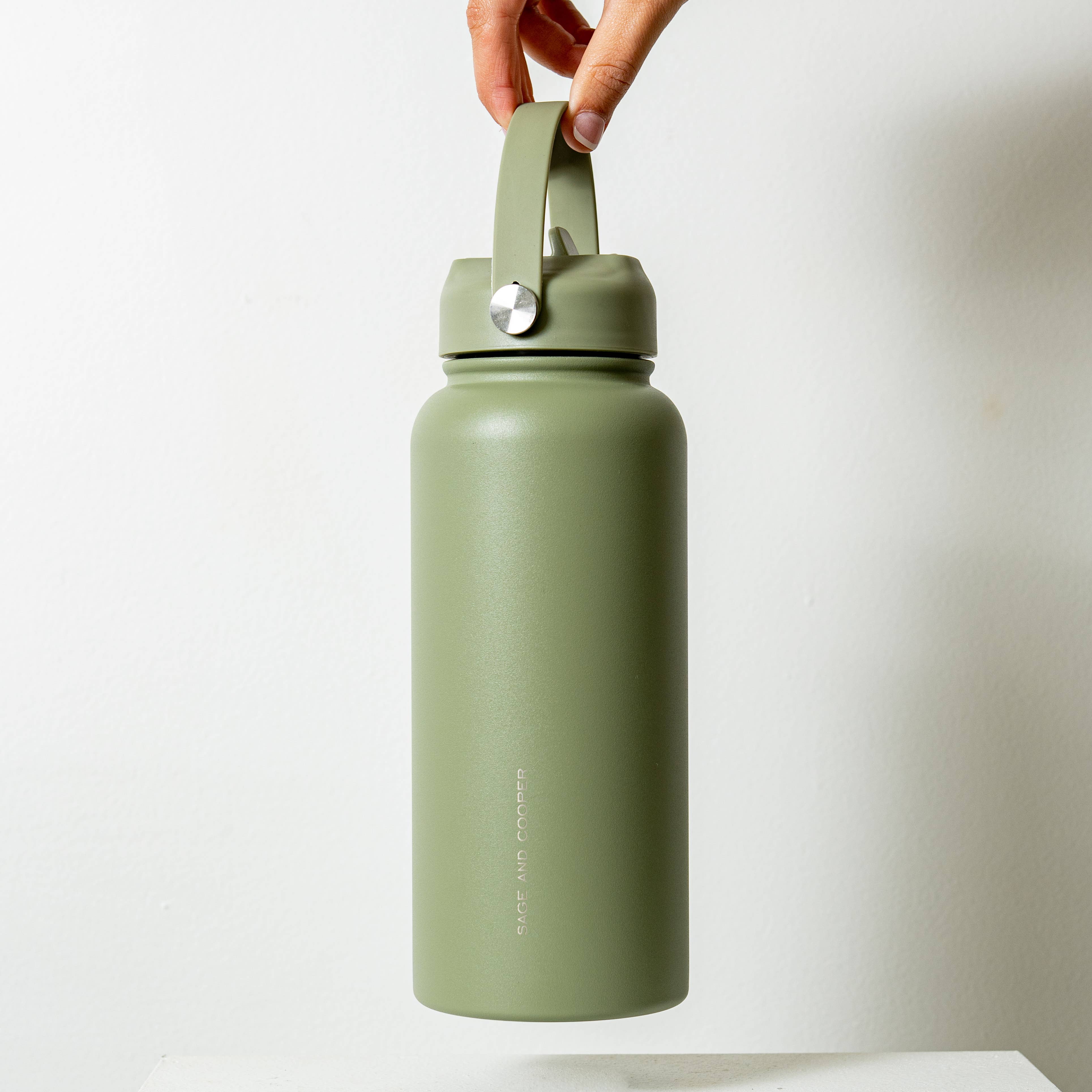 Insulated Drink Bottle 1L Olive