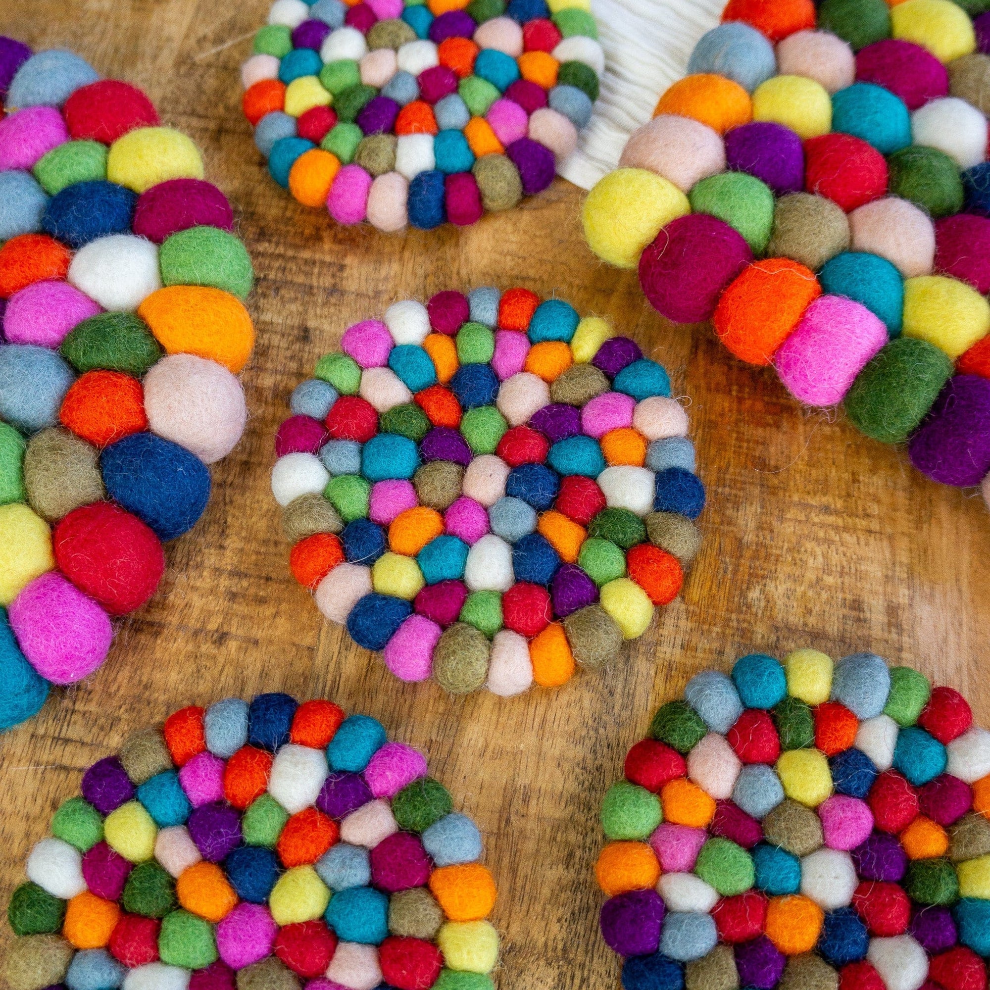 Set Of 4 Eco Coasters Boho