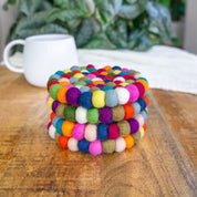 Set Of 4 Eco Coasters Boho