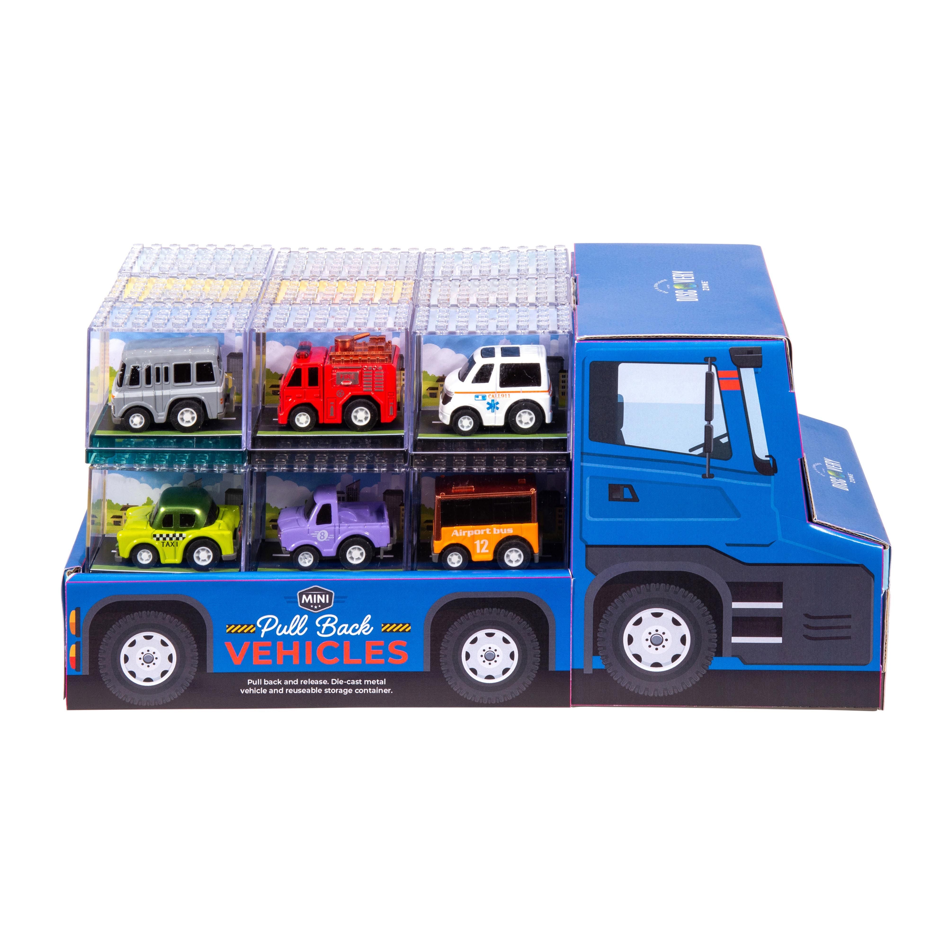 Mini Pull Back Vehicles Assorted
