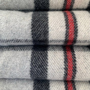 Thomson Grey Recycled Wool Blend Scottish Tartan Blanket