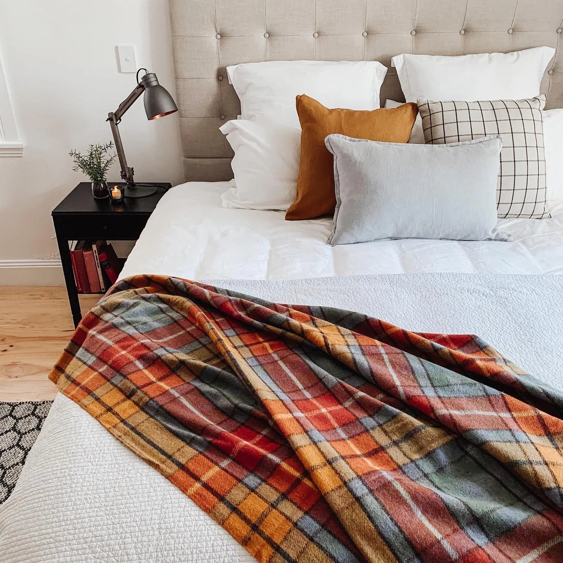Buchanan Antique Recycled Wool Blend Scottish Tartan Blanket