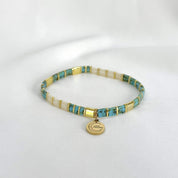 Love Bracelet Turquoise, Gold and Off White