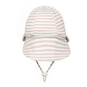 Legionnaire Flap Sun Hat Natural Stripe