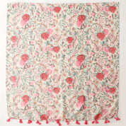 Pink Native Floral Scarf