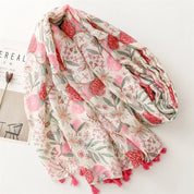Pink Native Floral Scarf