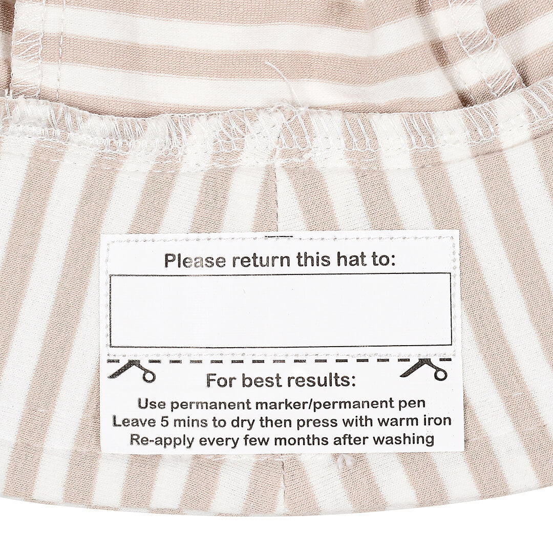 Legionnaire Flap Sun Hat Natural Stripe