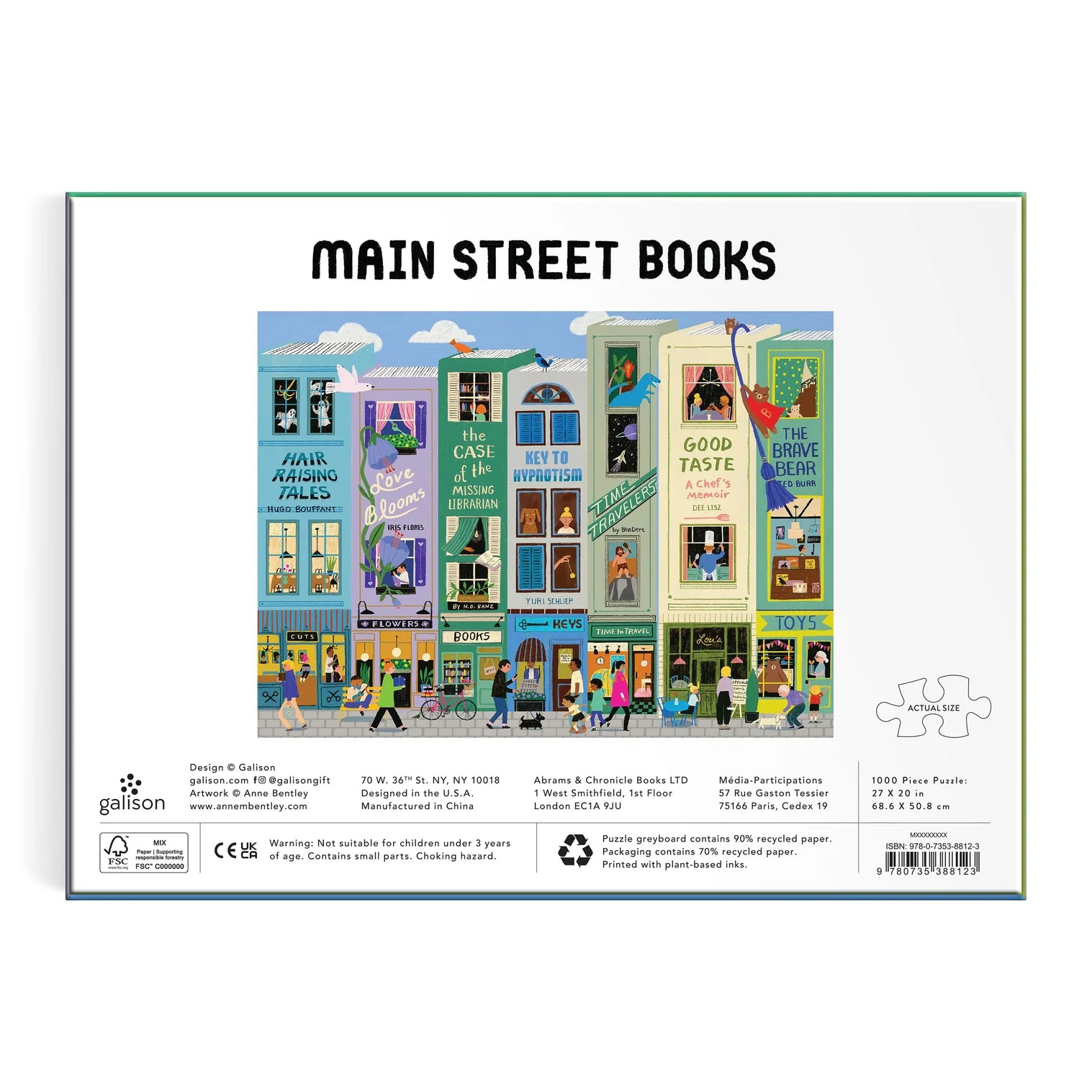 Main Street Books 1000PC Puzzle