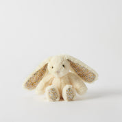 Floral Lemon Bunny Rattle Small