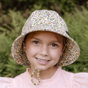 Ponytail Bucket Sun Hat Floret