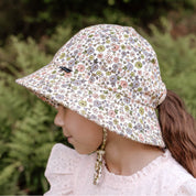 Ponytail Bucket Sun Hat Floret