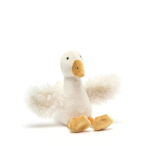 Snowy The Goose Rattle Cream