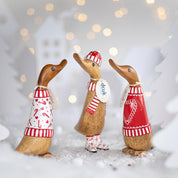 Candy Cane Christmas Duckling Scarf