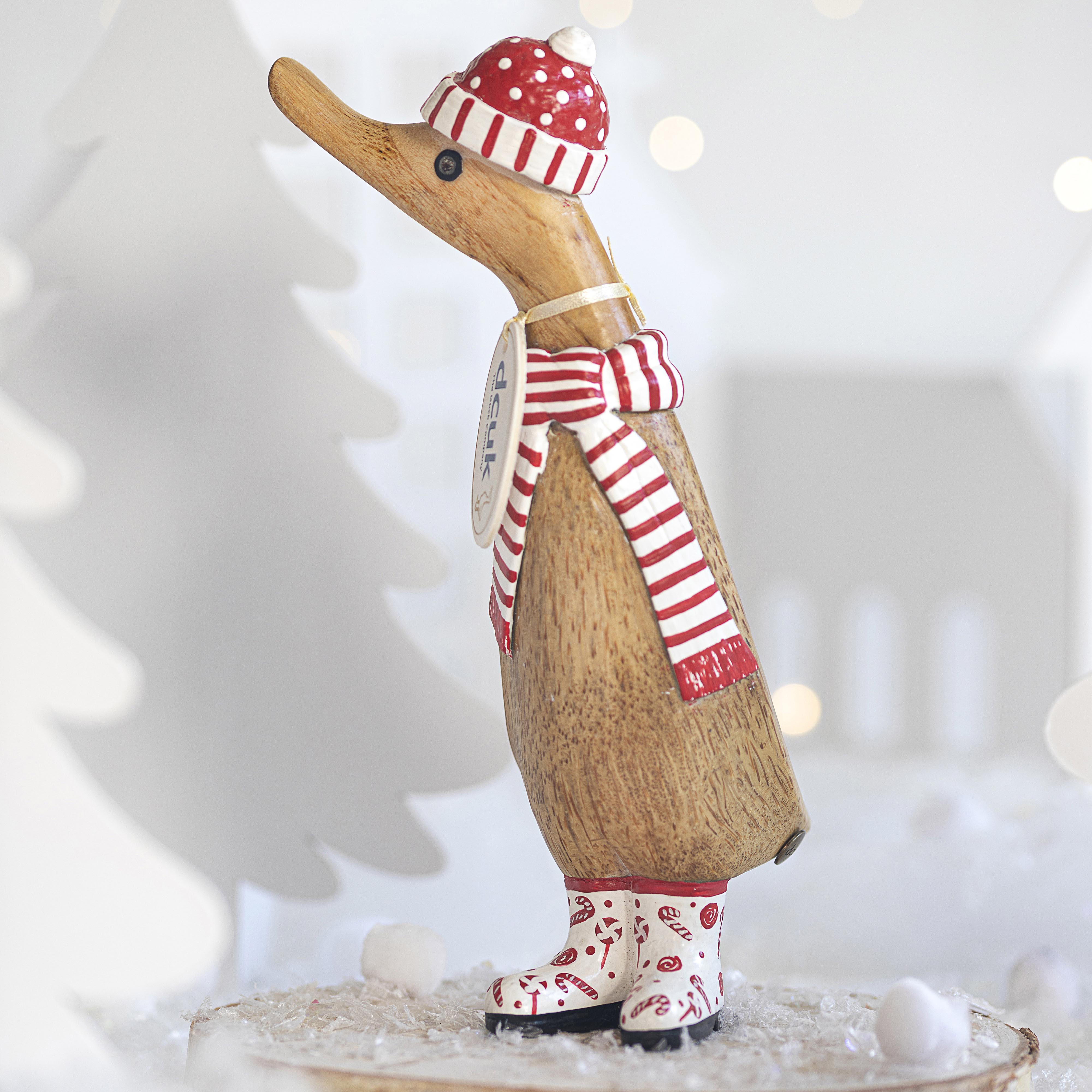 Candy Cane Christmas Duckling Scarf