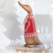 Candy Cane Christmas Duckling Red Heart Jumper