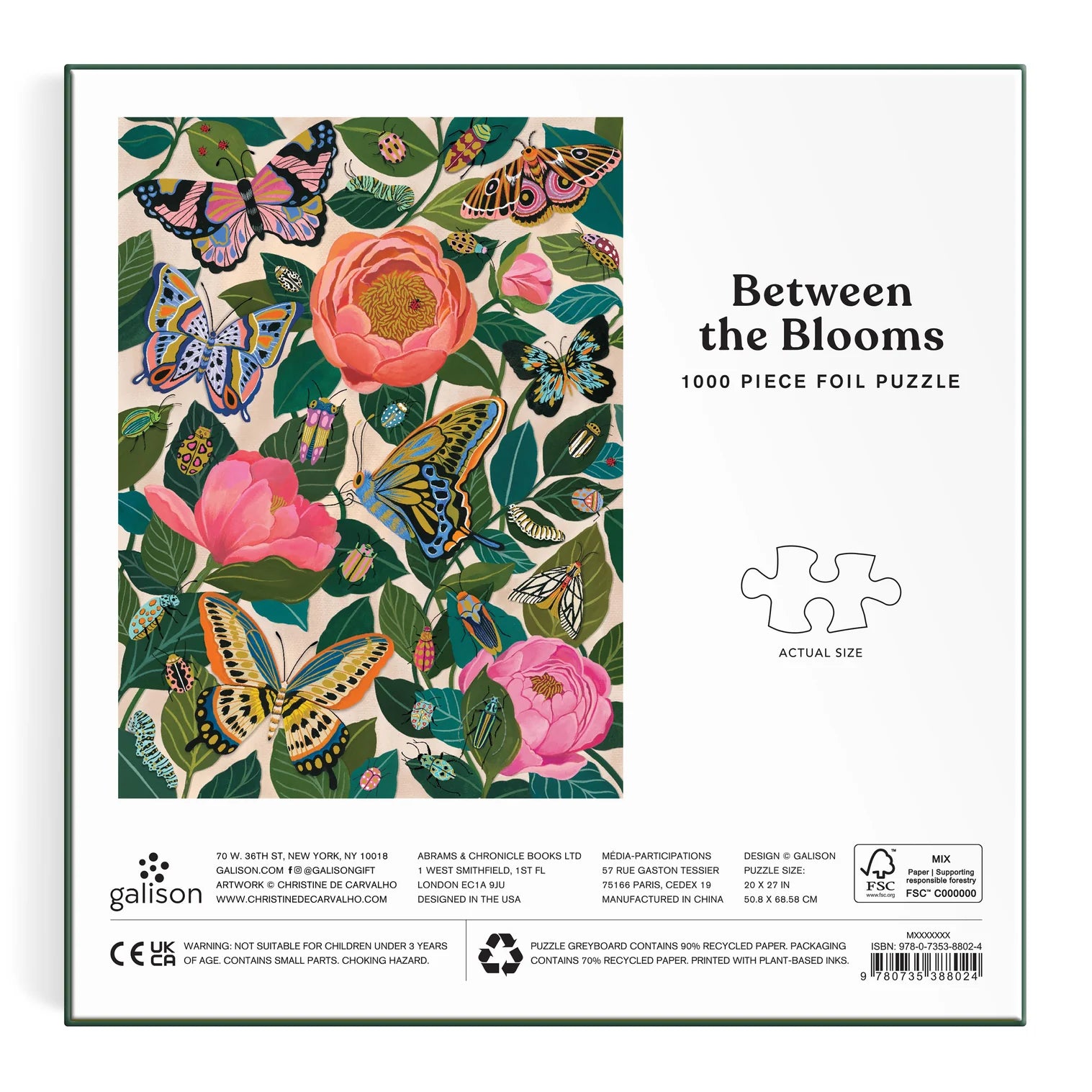 Between the Blooms 1000PC Foil Puzzle