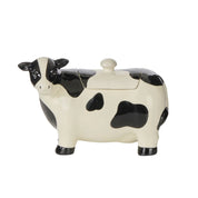 Homestead Friesian Storage Jar Black & White