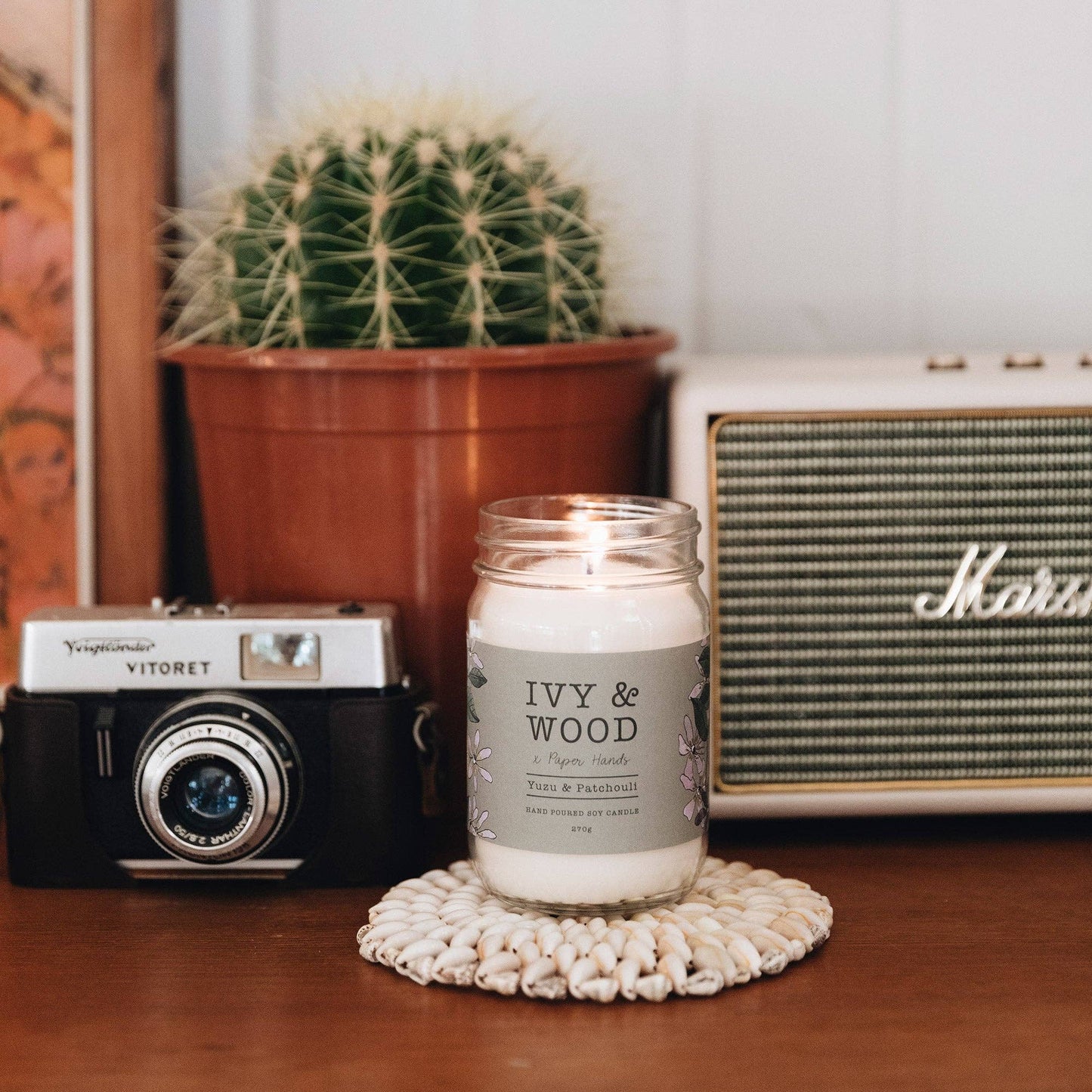 Botanical Yuzu & Patchouli Scented Candle