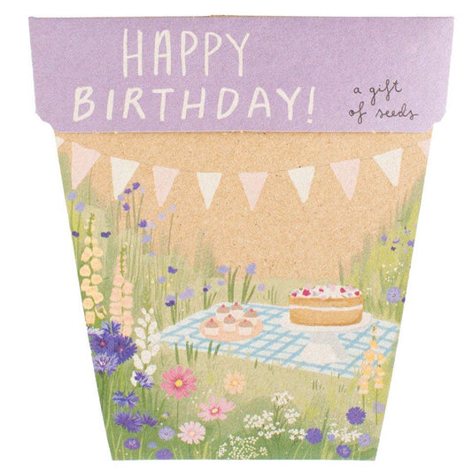 Happy Birthday Picnic Gift of Seeds